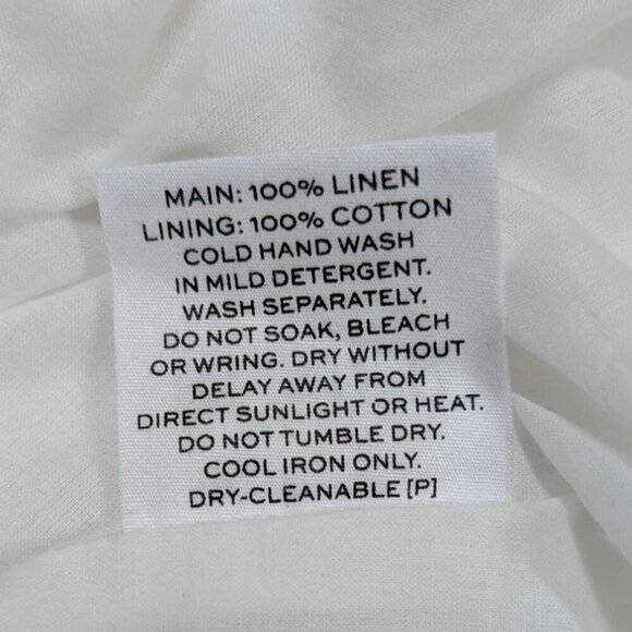 Rumer The Label Dress Mecca Mini 100% Linen Bodycon Going Out Party White Small - Picture 12 of 15